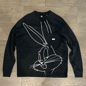 Kith Vintage Looney Tunes Men’s Black Long Sleeve Shirt